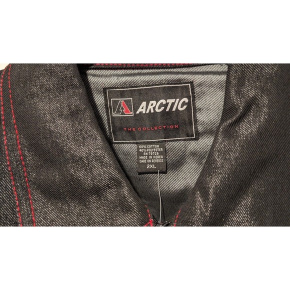 Deadstock Y2K Arctic Serial Jean Black Denim Jacket 2XL Glanz Hip Hop Urban NWT - Picture 7 of 16